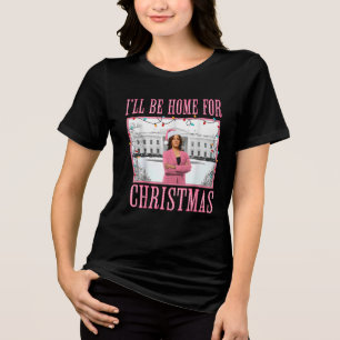 クリスマスに帰宅 サンタ コメカマラ Xmas トライブレンドTシャツ