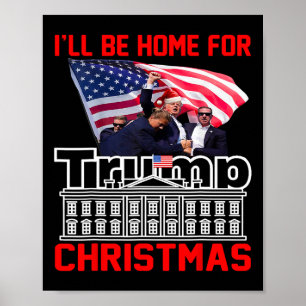 クリスマスに帰宅 サンタ 楽しい トランプ クリスマスギフト ポスター