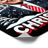 クリスマスに帰宅 トランプ クリスマス ジョーク 2024 ポスター (角)