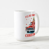 クリスマスに帰宅 トランプ サンタ帽子 コーヒーマグカップ (正面右)