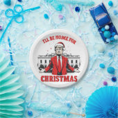 クリスマスに帰宅 ドナルド・トランプ大統領就任祝い ペーパープレート (パーティー)
