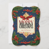 クリスマスに平和と喜びがあなたに訪れますように カード (正面)