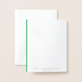 クリスマスに座ってプレゼントを楽しむお洒落 箔カード (裏面封筒付き)