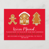 クリスマスに引っ越した住所の変更 案内ポストカード (正面)