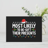 クリスマスに彼らのプレゼントを登録する可能性が最も高い 招待状 (スタンド正面)