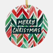 クリスマスに心の扉を飾る セラミックオーナメント (正面)