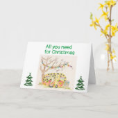 クリスマスに必要なのはキャンパー/MEカード カード (黄色い花)