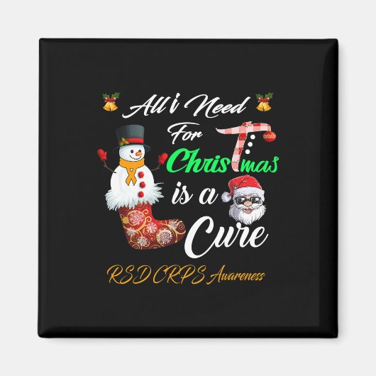 クリスマスに必要なのはCure RSD CRPS Awarenだけだ マグネット (正面)