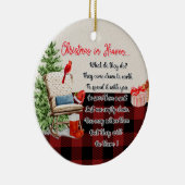 クリスマスに愛された写真追悼詩 セラミックオーナメント (右)