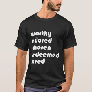 クリスマスに愛される賞味深い選ばれた選ばれた贖われた Tシャツ