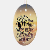 クリスマスに愛する人の思い出の雲 セラミックオーナメント (右)