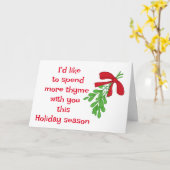 クリスマスに愛する私のミスタントユーモア カード (黄色い花)