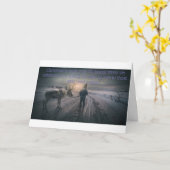 クリスマスに感動を カード (黄色い花)