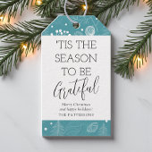 「クリスマスに感謝する季節だ ギフトタグ