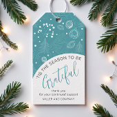 「クリスマスに感謝する季節企業のだ ギフトタグ