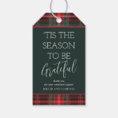 「クリスマスに感謝する季節企業のだ ギフトタグ (正面)