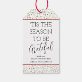 「クリスマスに感謝する季節企業のだ ギフトタグ (正面)