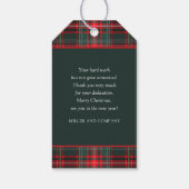 「クリスマスに感謝する季節企業のだ ギフトタグ (裏面)