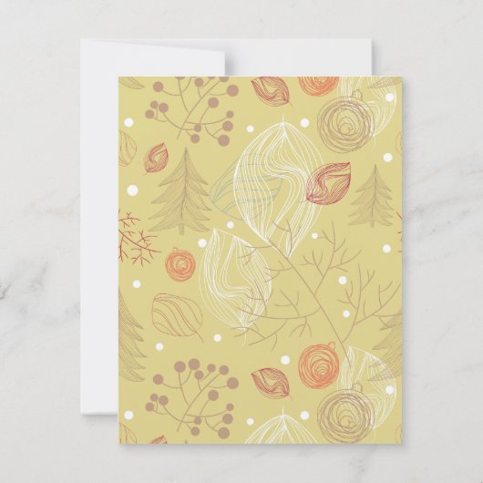 「クリスマスに感謝する季節企業のだ ノートカード (裏面)