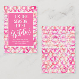 「クリスマスに感謝する季節企業のだ ノートカード