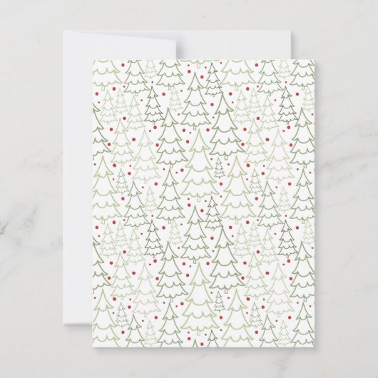 「クリスマスに感謝する季節企業のだ ノートカード (裏面)