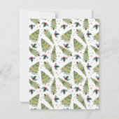 「クリスマスに感謝する季節企業のだ ノートカード (裏面)