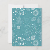 「クリスマスに感謝する季節企業のだ ノートカード (裏面)