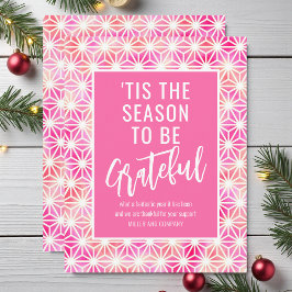 「クリスマスに感謝する季節企業のだ ノートカード