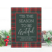 「クリスマスに感謝する季節企業のだ ノートカード