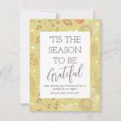 「クリスマスに感謝する季節企業のだ ノートカード (正面)