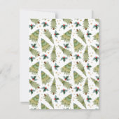 「クリスマスに感謝する季節企業のだ ノートカード (裏面)