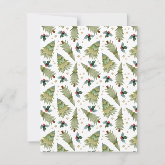 「クリスマスに感謝する季節企業のだ ノートカード (裏面)