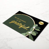 「クリスマスに感謝する季節企業のだ 箔シーズンカード (回転した状態)