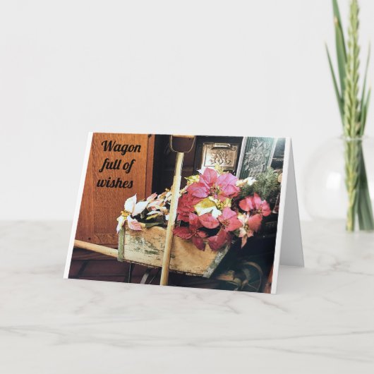 クリスマスに感謝する「良い友達」 カード (正面)