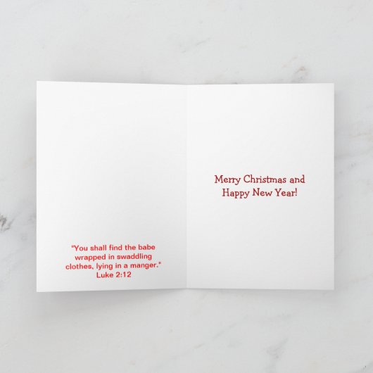 クリスマスに我々の家からあなたの家へ シーズンカード (内部)