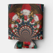 クリスマスに手を温める 缶クーラー (正面)