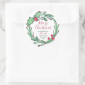 クリスマスに手作パーソナライズされたり ラウンドシール (バッグ)