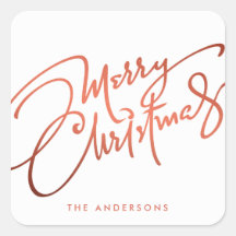 クリスマスに手紙で手紙を出した楽しいクリスマス |ホリデーステッカー