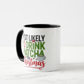 クリスマスに抹茶を飲む可能性大 コーヒー マグカップ (正面左)
