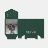 クリスマスに星と暗い夕暮れのカップルの写真 フェイバーボックス (折り畳みなし)