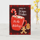 クリスマスに暖かい祈りを送ること カード (黄色い花)