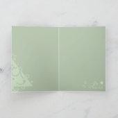 クリスマスに暖炉の隣で眠っている猫 シーズンカード (内部)