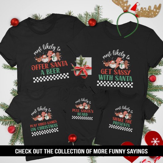 クリスマスに最も近い家族の友人 Tシャツ