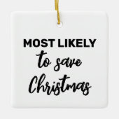 クリスマスに最も近救い セラミックオーナメント (正面)