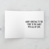 クリスマスに最高のシェフに シーズンカード (内部)