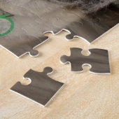 クリスマスに服を着たとても可愛い犬 ジグソーパズル (側面)