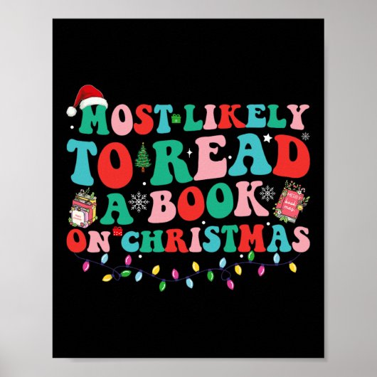クリスマスに本を読む可能性大 ポスター (正面)