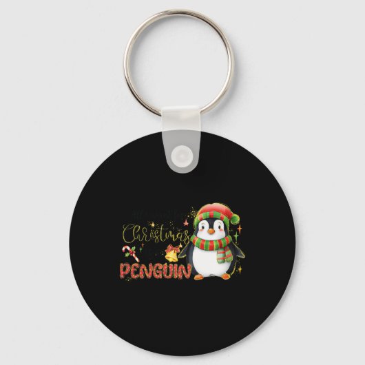 クリスマスに来たいのはペンギンのメリークリスマス キーホルダー (正面)