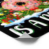 クリスマスに来たいのクリスマスツリーの灯り ポスター (角)