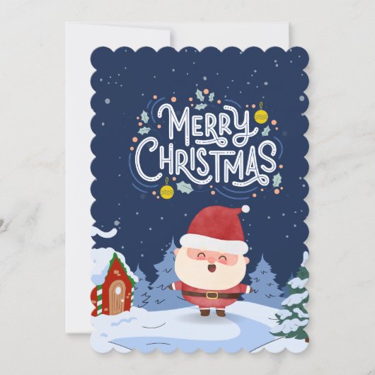 クリスマスに楽しいお誘い 招待状 (正面)